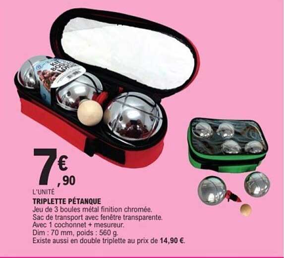 TRIPLETTE PÉTANQUE