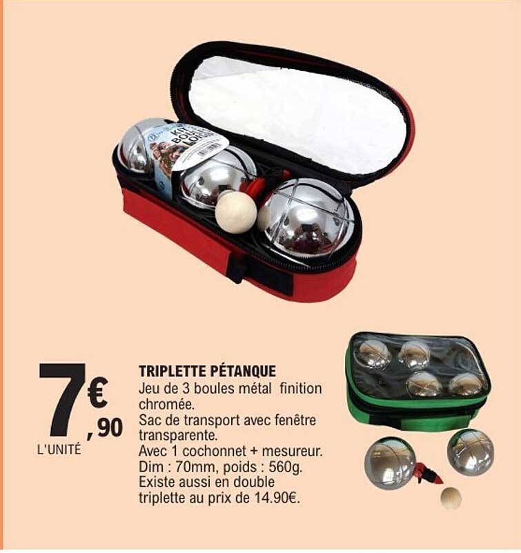 TRIPLETTE PÉTANQUE