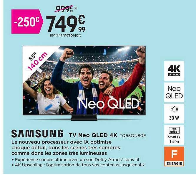 TV Neo QLED 4K TQ55QN80F