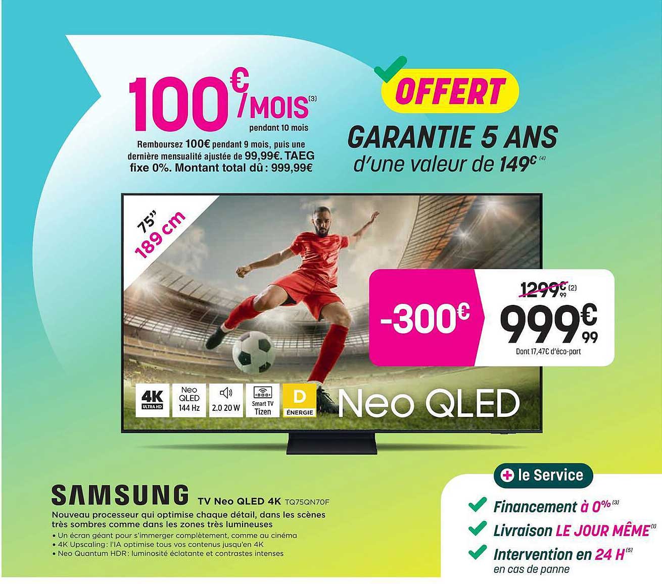 TV Neo QLED 4K TQ75QN70F