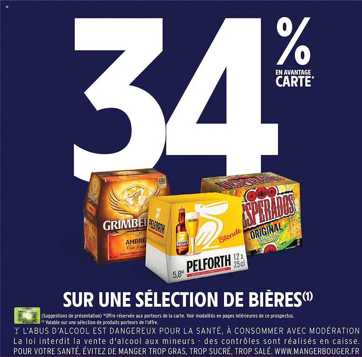 34 % en avantage carte