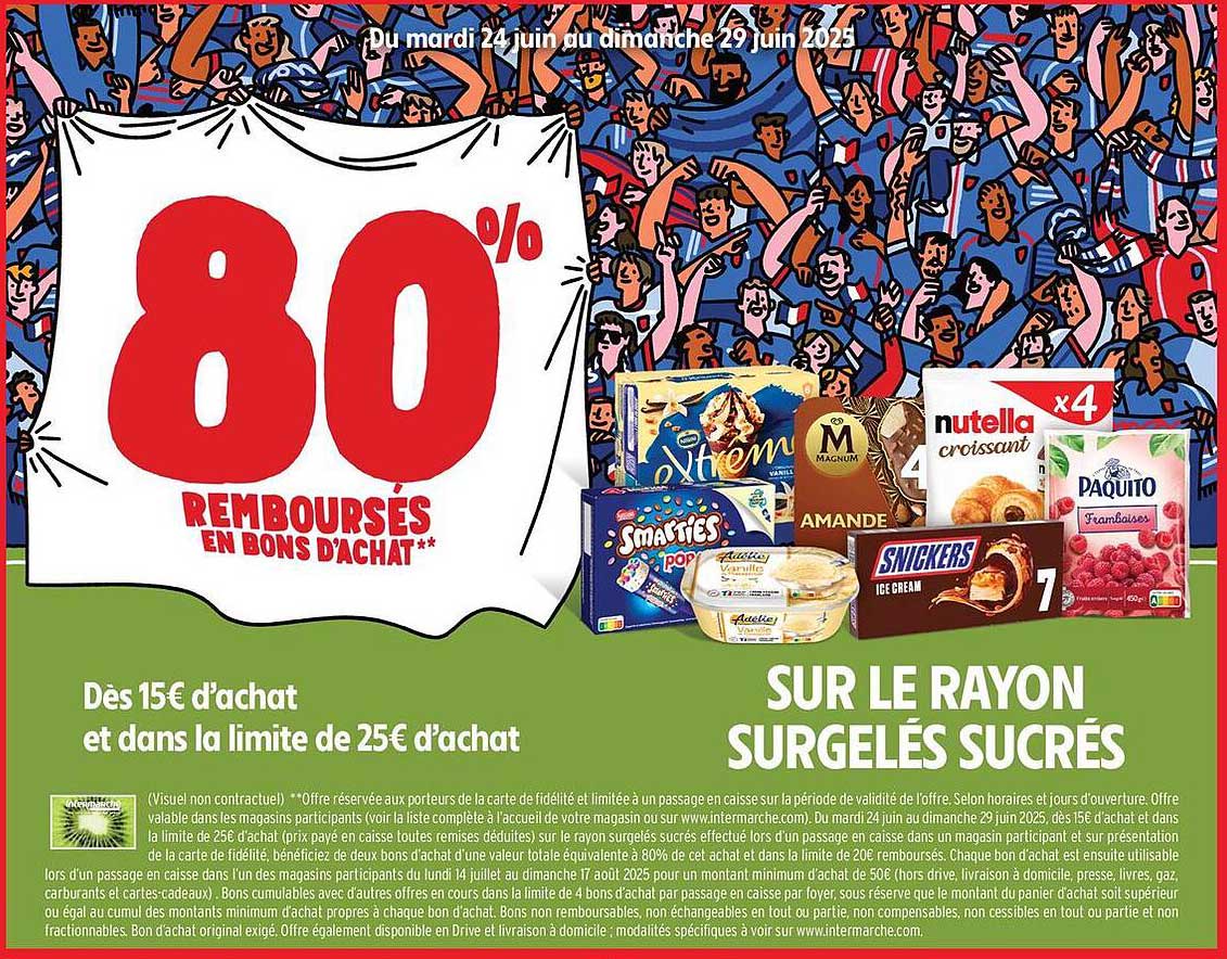 80% REMBOURSÉS EN BONS D'ACHAT
