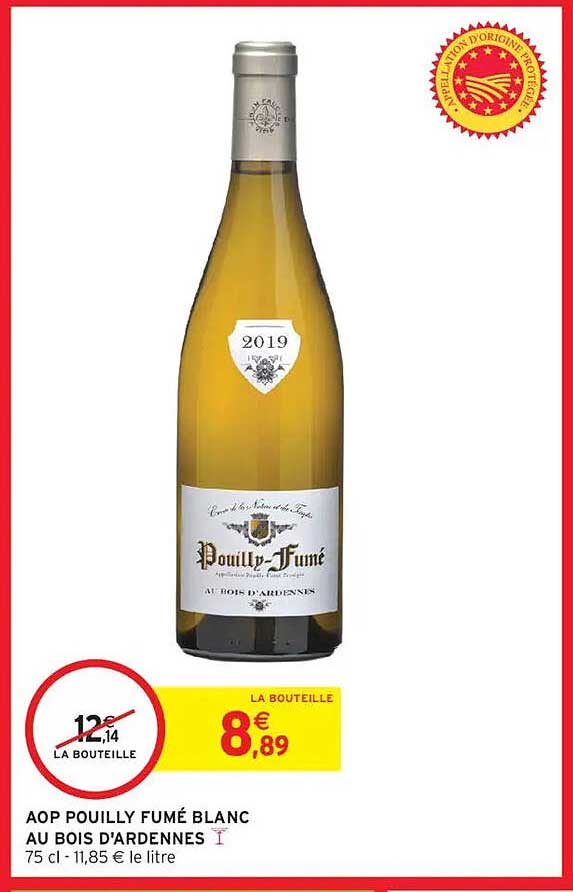 AOP POUILLY FUMÉ BLANC AU BOIS D'ARDENNES