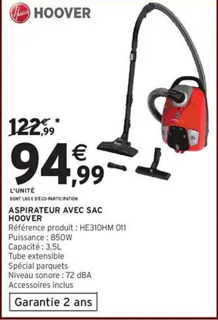 Aspirateur avec sac Hoover