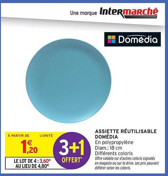 ASSIETTE RÉUTILISABLE DOMÉDIA