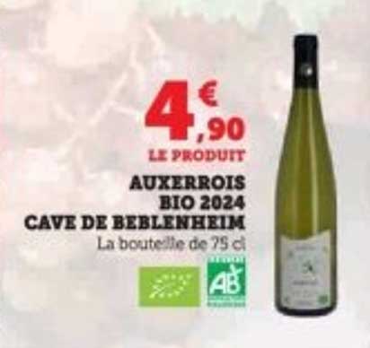 AUXERROIS BIO 2024 CAVE DE BEBLENHEIM