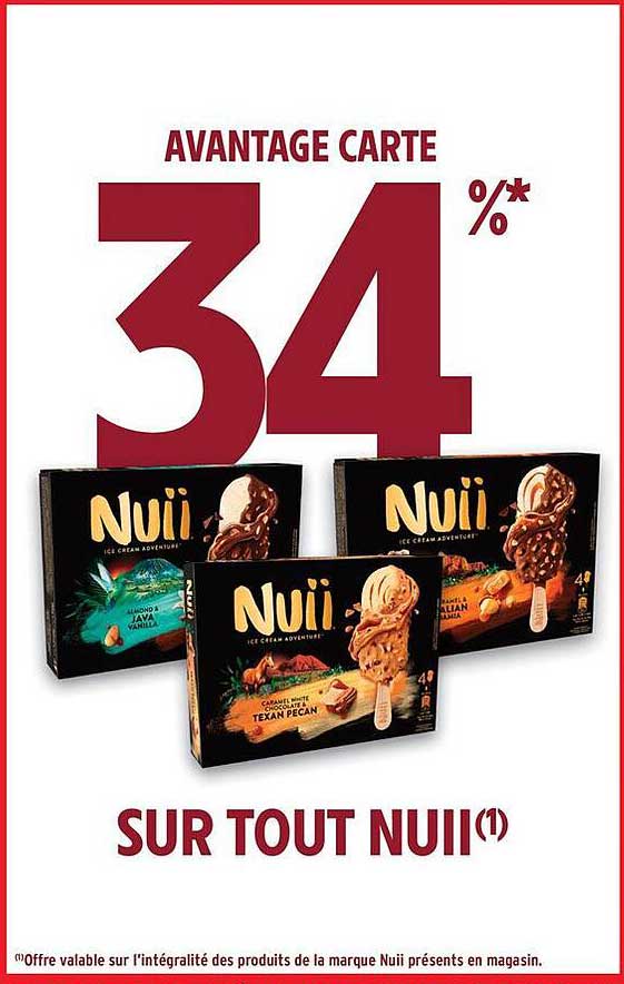 AVANTAGE CARTE 34% SUR TOUT NUII