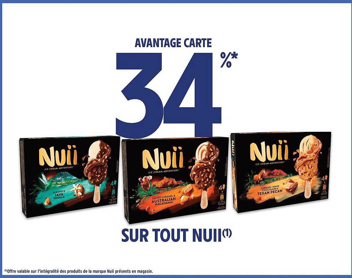 AVANTAGE CARTE 34% SUR TOUT NUII
