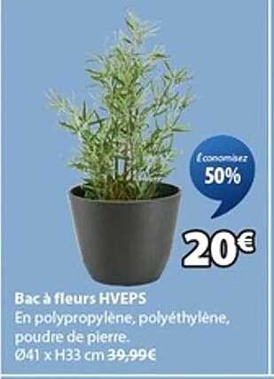 Bac à fleurs HVEPS