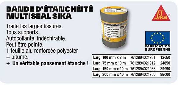 BANDE D’ÉTANCHÉITÉ MULTISEAL SIKA