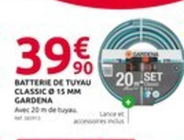 BATTERIE DE TUYAU CLASSIC Ø 15 MM GARDENA