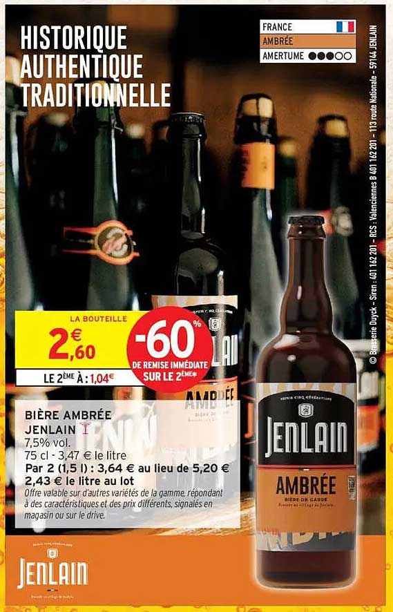 BIÈRE AMBRÉE JENLAIN