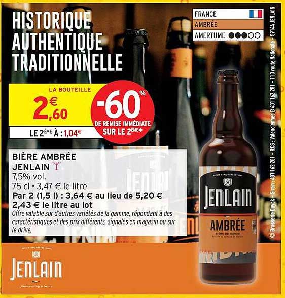 Bière Ambrée Jenlain