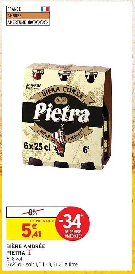 BIÈRE AMBRÉE PIETRA