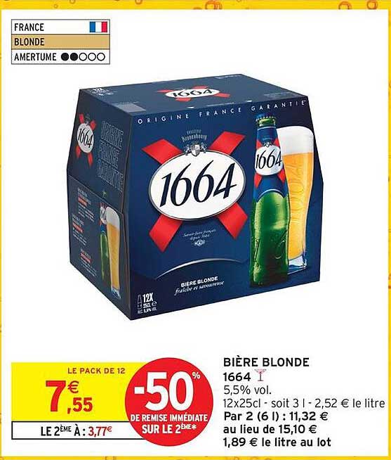 BIÈRE BLONDE 1664