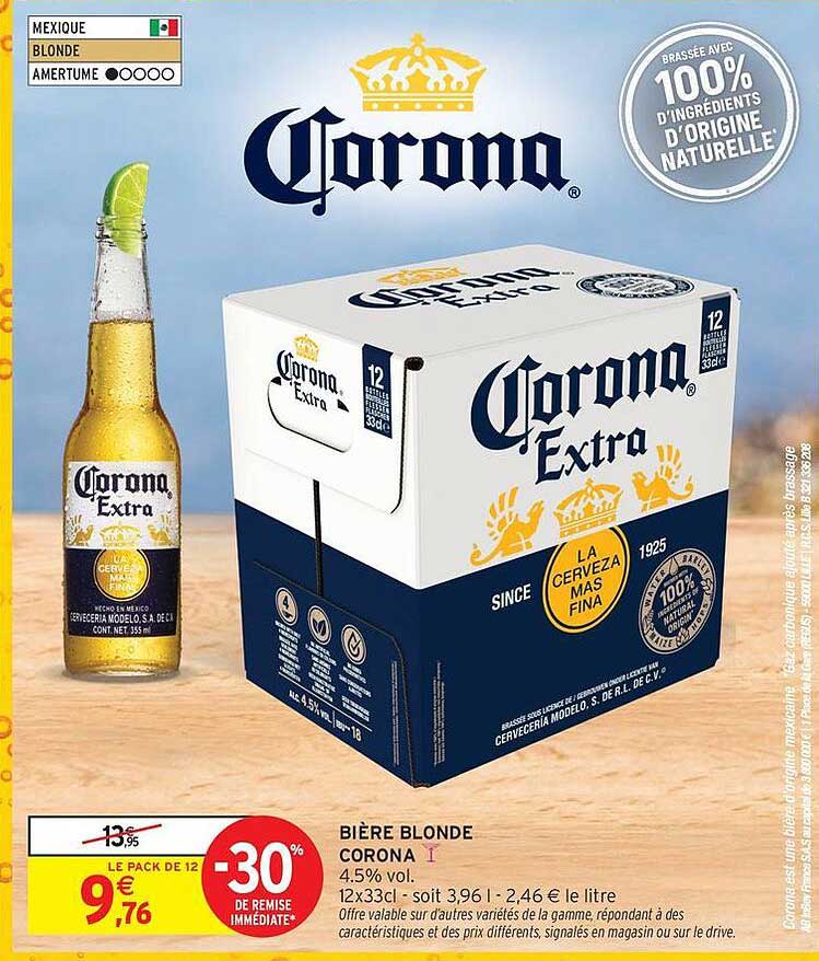 BIÈRE BLONDE CORONA