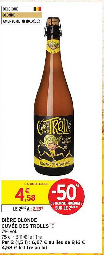 BIÈRE BLONDE CUVEÉ DES TROLLS