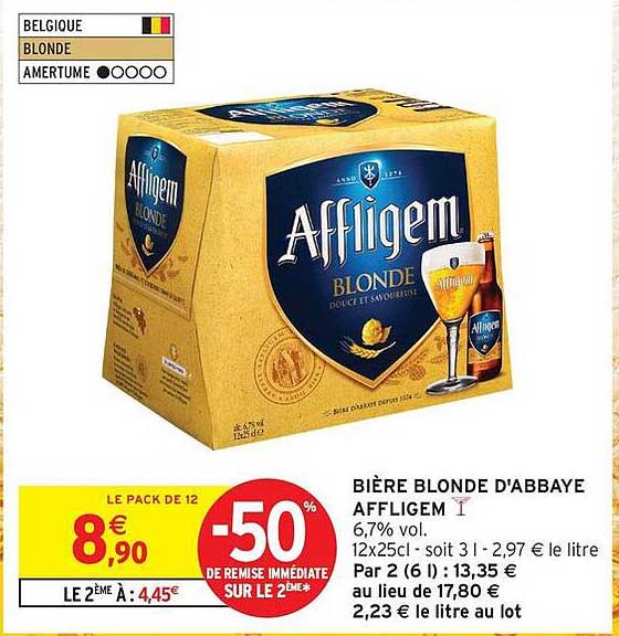 BIÈRE BLONDE D'ABBAAYE AFFLIGEM