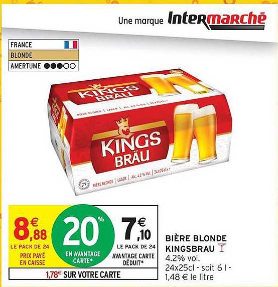 BIÈRE BLONDE KINGSBRAU