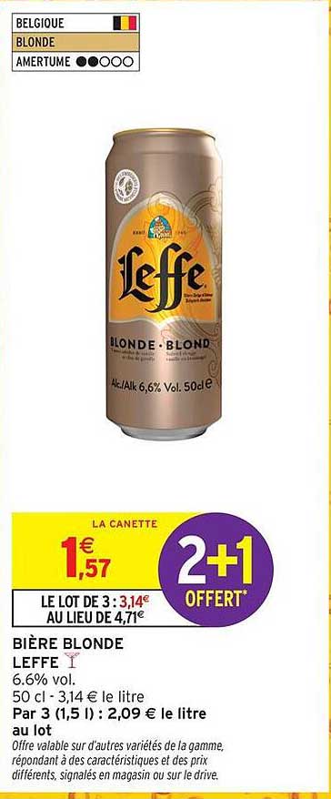 Bière Blonde Leffe 50 cl