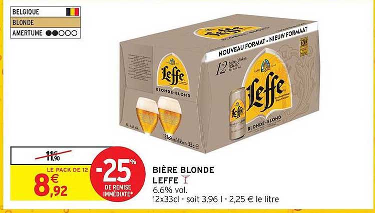 BIÈRE BLONDE LEFFE