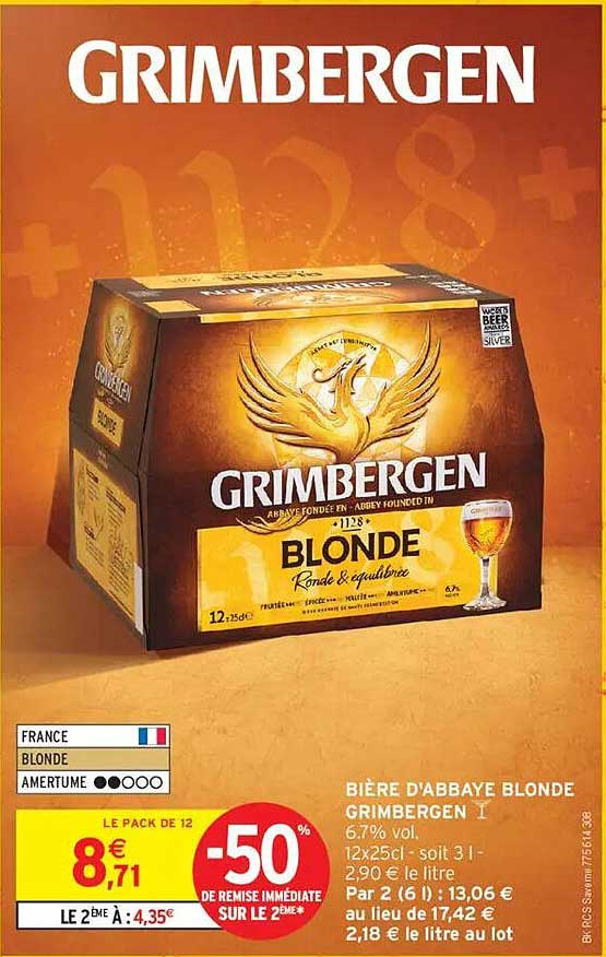 Bière d'Abbaye Blonde Grimbergen