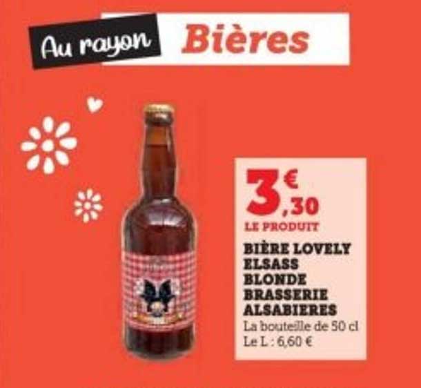 BIÈRE LOVELY ELSASS BLONDE BRASSERIE ALSABIERES