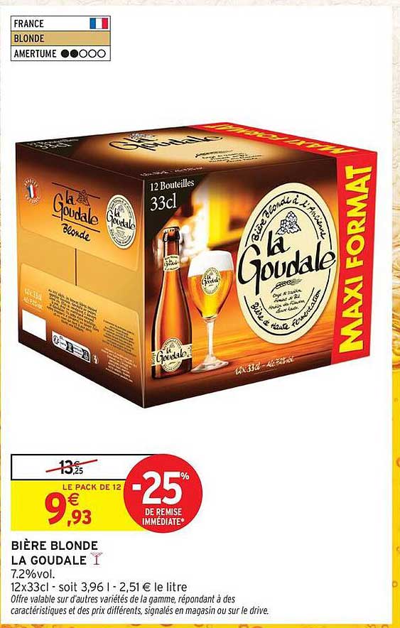 BIERES BLONDE LA GOUDALE