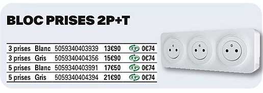 BLOC PRISES 2P+T