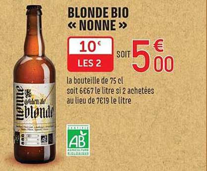 BLONDE BIO « NONNE »