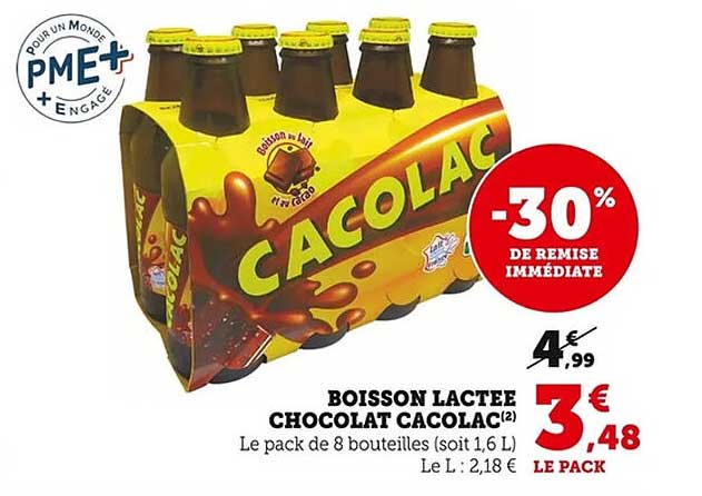 BOISSON LACTÉE CHOCOLAT CACOLAC
