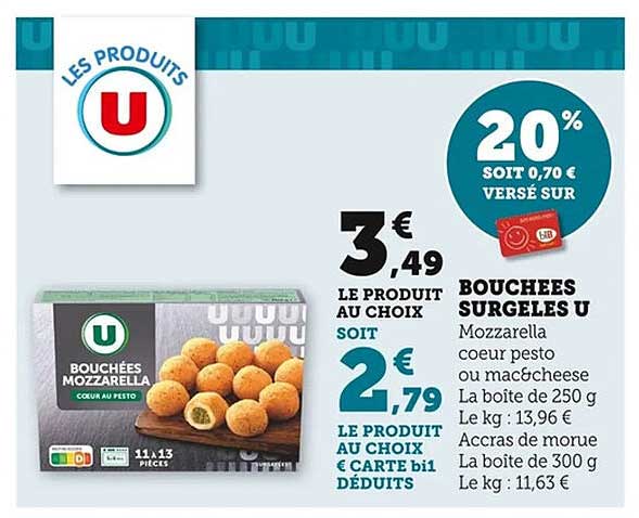 BOUCHÉES SURGELÉS U