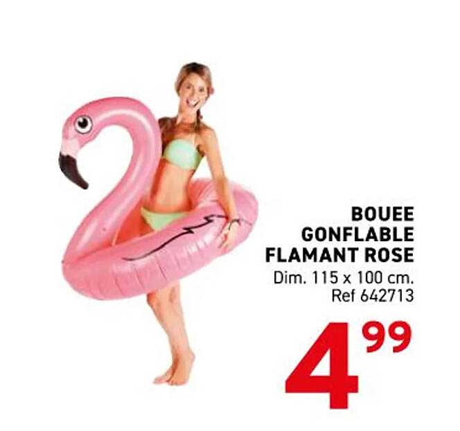 BOUEE GONFLABLE FLAMANT ROSE