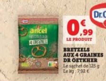 BRETZELS AUX 4 GRAINES DR OETKHER