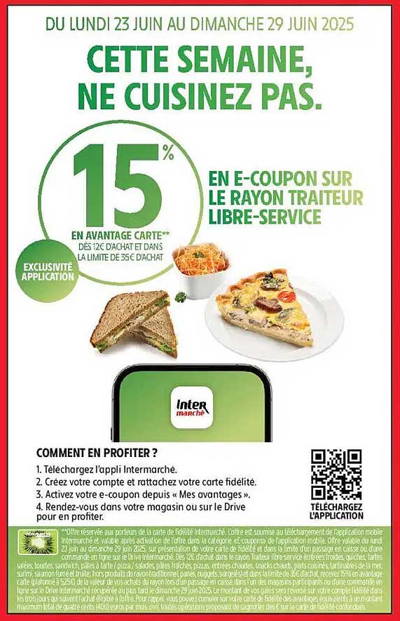 Cette semaine, ne cuisinez pas.