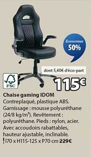 Chaise gaming IDOM