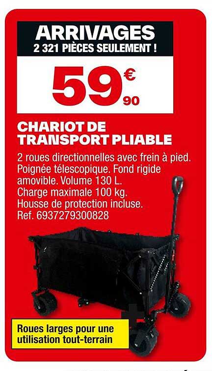 CHARIOT DE TRANSPORT PLIABLE