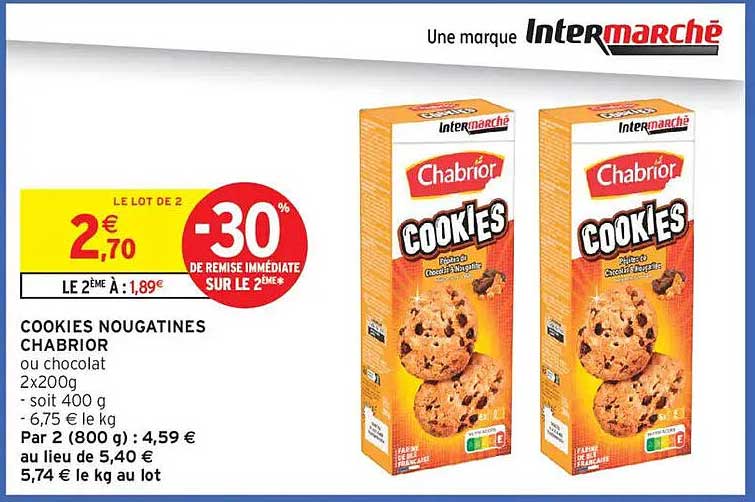COOKIES NOUGATINES CHABRIOR