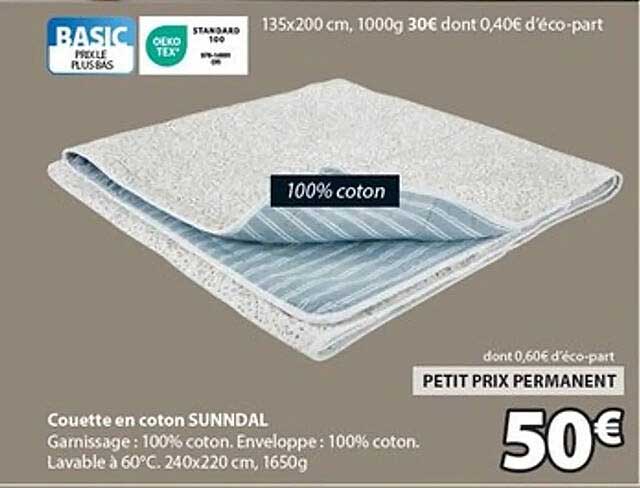 Couette en coton SUNNDAL