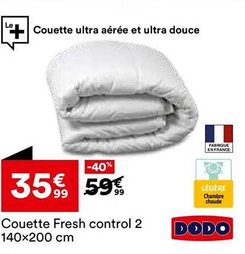 Couette ultra aérée et ultra douce