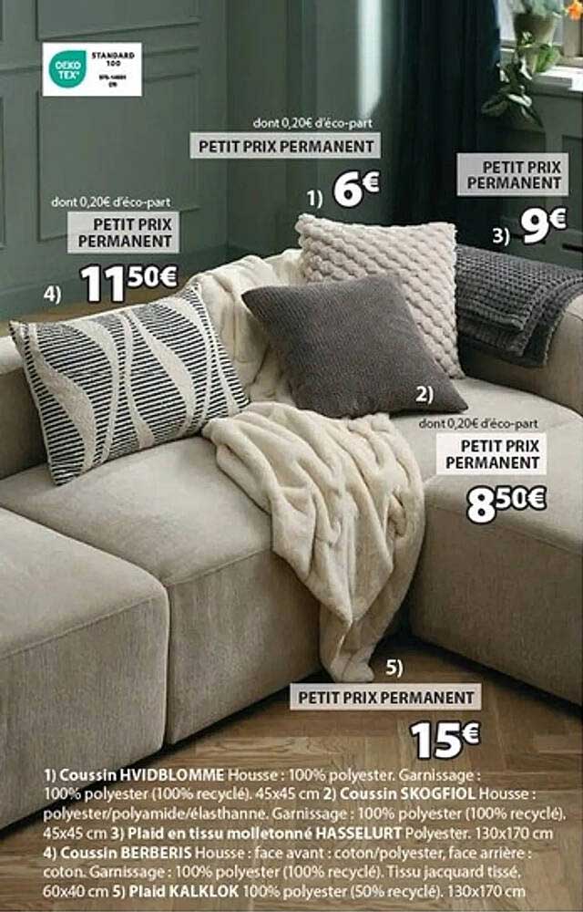 Coussins et Plaids à Petit Prix