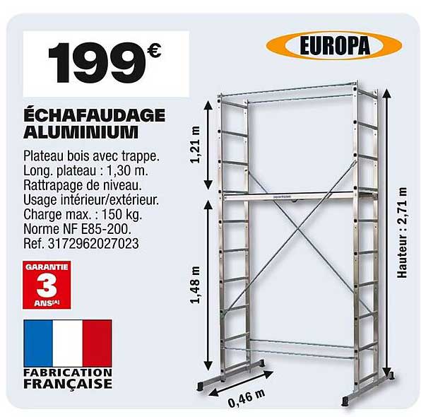 ÉCHAFAUDAGE ALUMINIUM