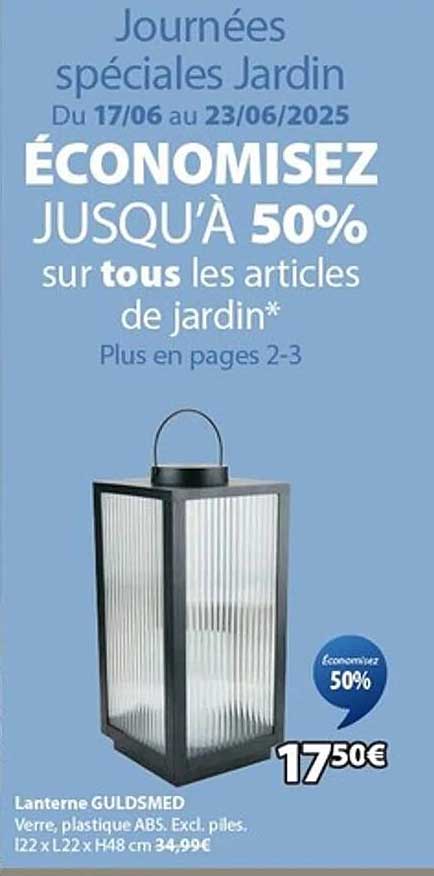 ÉCONOMISEZ JUSQU'À 50% sur tous les articles de jardin*