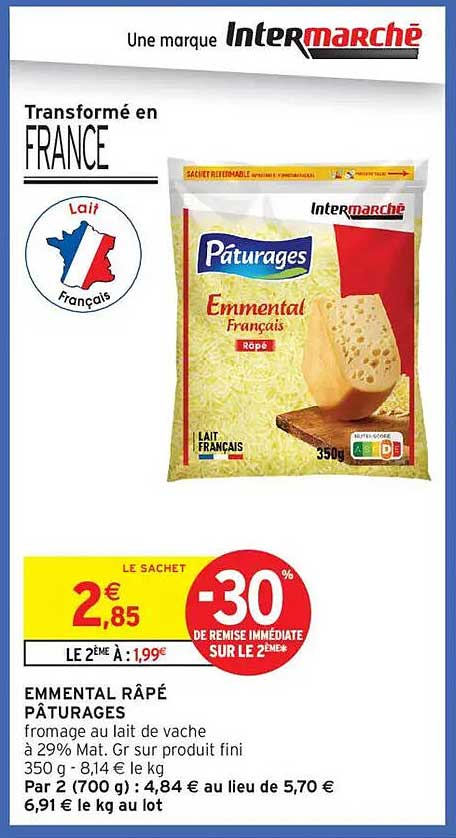 EMMENTAL RÂPÉ PÂTURAGES