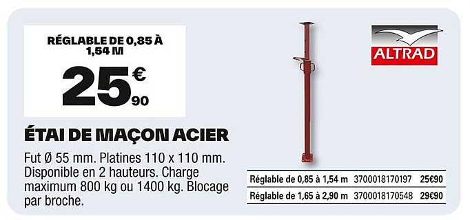 ÉTAI DE MAÇON ACIER