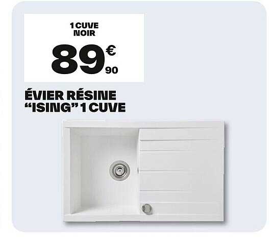 ÉVIER RÉSINE "ISING" 1 CUVE