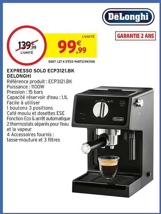 EXPRESSO SOLO ECP3121.BK DELONGHI