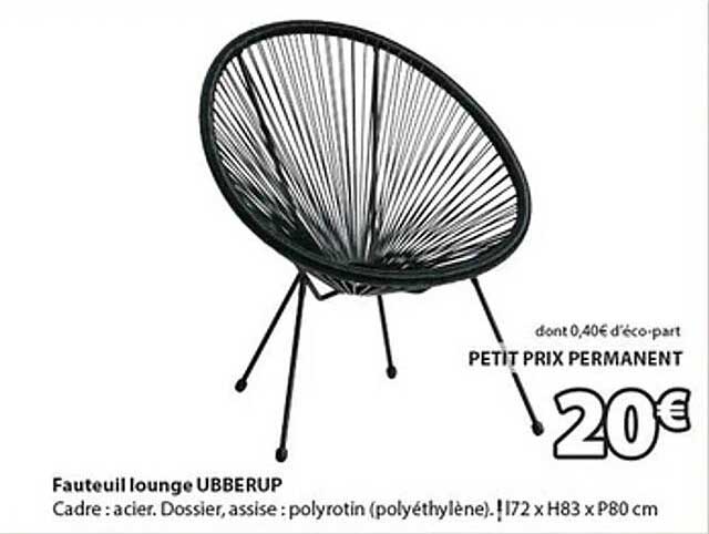Fauteuil lounge UBBERUP
