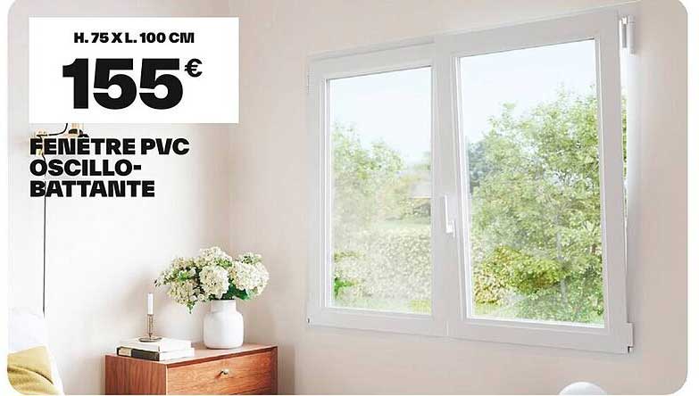 FENÊTRE PVC OSCILLO-BATTANTE