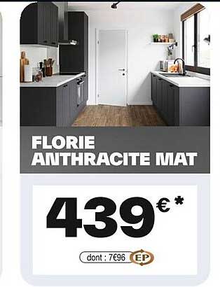 FLORIE ANTHRACITE MAT